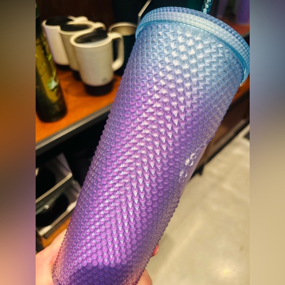 Starbucks Purple Soft Touch Studded Cup Ombre Bling Tumbler 24oz Venti New 2024 - Picture 13 of 15